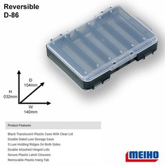 MEIHO Reversible D-86 140x104x032mm – tackle box tool made in japan