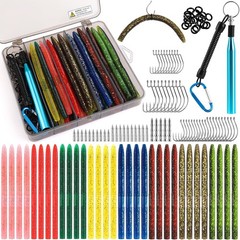 Fishing Lures, Bass Fishing Kit with Wacky Worm, Fishing Worms for Bass Fishing,