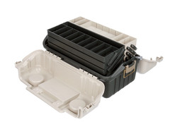 Plano 6-Tray Hip Roof Large Fishing Tackle Storage Box Green Sand Organizer