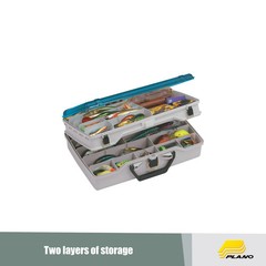 Set of 4 -Large,Plano ProLatch Stowaway Large 3700 Clear Organizer Tackle Box