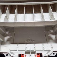 Plano Two-Tray Tacklebox. Two Bonus Compartments. Extra Dividers. Orange& White.