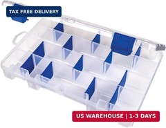 Outdoors 4007 Tuff Tainer Fishing Tackle Box with Zerust Anti-Rust Dividers