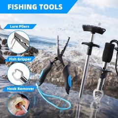 103PCS Fishing Tackle Bag, Fishing Gear for Men Adults, Camouflage Backpack w…