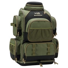 BASSDASH Pro Fishing Tackle Backpack – Water Resistant, Rod Holder & Rain Cover