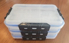 Stackable Utility Box IP55 Water Resistant (Plano 3600 size) set of 3 – NEW