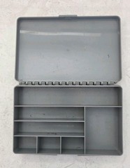 Medium Grey Stewart Fishing Tackle Box Retro / Vintage Collectable Tackle
