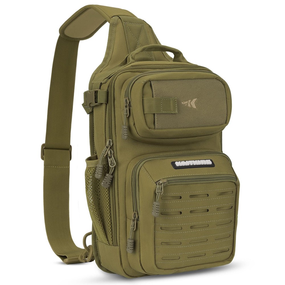 KastKing BlowBak Tactical Sling Standard, D: Desert Brown （14” X 8” X 6”）