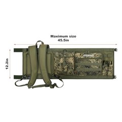 Fishing Bucket Backpack with Rod Holder, Pockets for Fishing, Hunting, Apple Pic