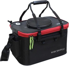 Fishing Bucket, Multifunctional Foldable Portable Fishing Bucket, EVA Fish Bucke