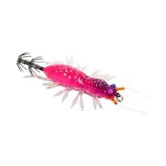 UV Glow Squid Jig 5.5cm 8.9g TPE Soft Legs and Rattling Beads for Night Fishing