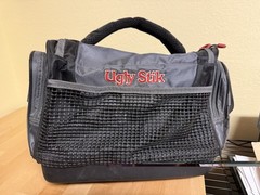 Ugly Stik Gray & Black Soft Sided Tackle Bag 14 x 10 x 10 Fishing READ