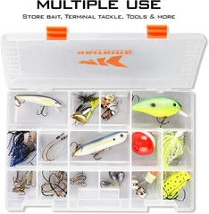 Durable BPA-Free Plastic Fishing Tackle Organizer with Adjustable Compartments