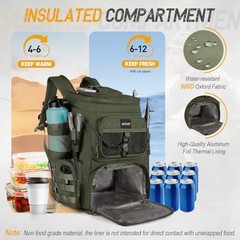 Fishing Backpack 900D Water-Resistant Tackle A2: Green (without Boxes)