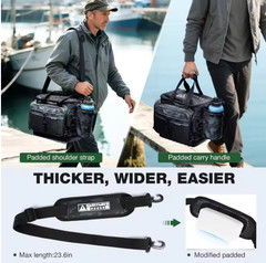 Waterproof Fishing Tackle Box Organizer w/ Removable Dividers 1 & 4 Pack Bag
