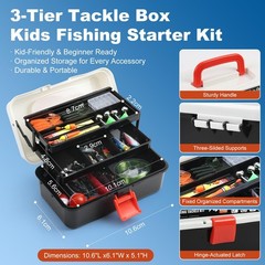 TCMBY Tackle Box with 191PC Lures Kit