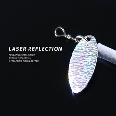 3PCS 3.5g Composite Fishing Lure with Rotating Blade and Barbed Treble Hook