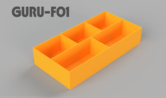 Guru Rive RS1 RS2 ST8 D36 Front Drawer Organisers Keep Your Tackle Clean & Tidy