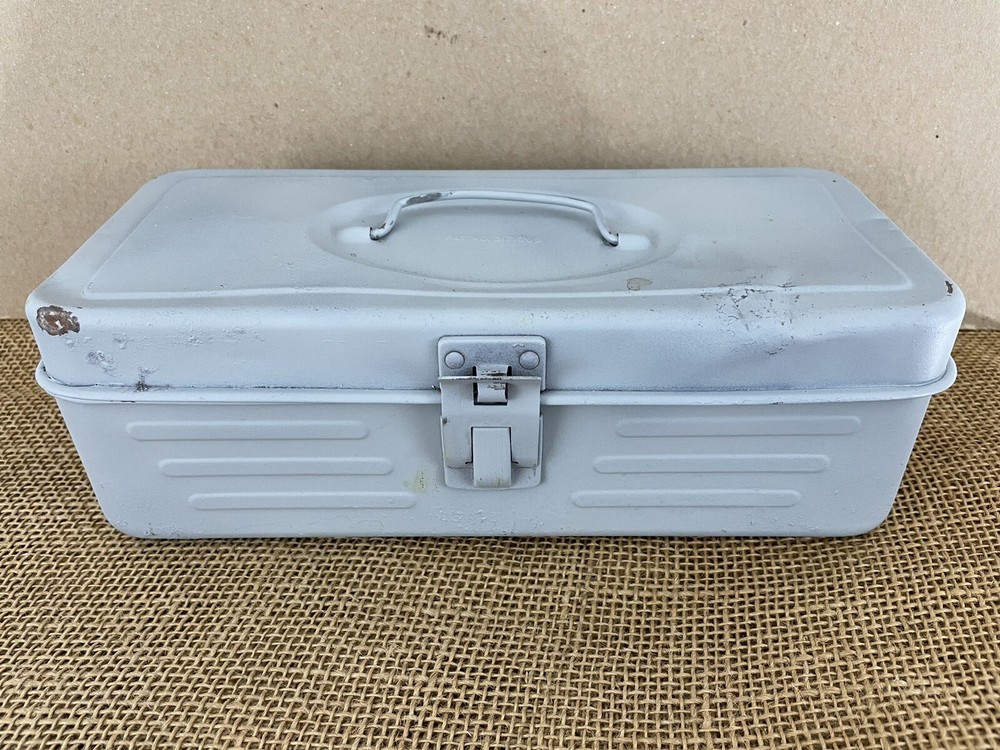 Small Metal Steel Vintage Storage Money Tool Fishing Tackle Box