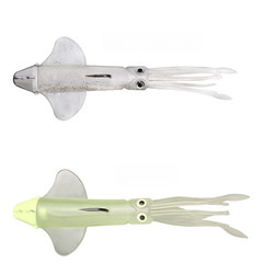 200g 23cm Squid Head Soft Bait Glow in Dark for Deep Sea Marlin Fishing