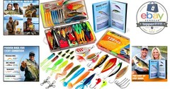 Fishing Lures Tackle Box Kit 128Pcs Fishing Gear Accessories