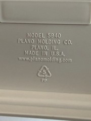 Vintage Plano Tackle Systems Bulk 5940 Fishing Tackle Box 4 Drawer 12x17x9.5