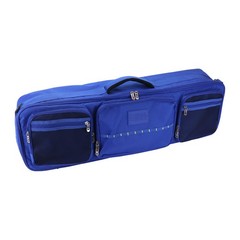 Osage River Fishing Rod Travel Bag with Dividers Large Tackle and Gear Case Blue