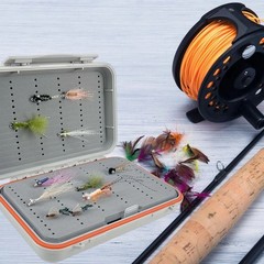 Waterproof Double Sided Fishing Tackle Box Foam Storage Tray Lure Organizer