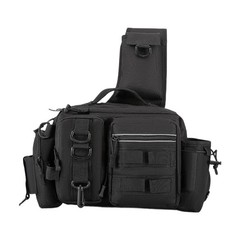 Black Fishing Tackle Backpack, Fishing Crossbody Bag, Fishing Tackle Organizer