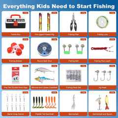 3 Layer Tackle Box with Tackle Included 191PCS Fishing Lures Kit with Pliers