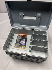 Vintage PLANO 1233 Fishing Tackle Box 3 Removeable Storage Boxes