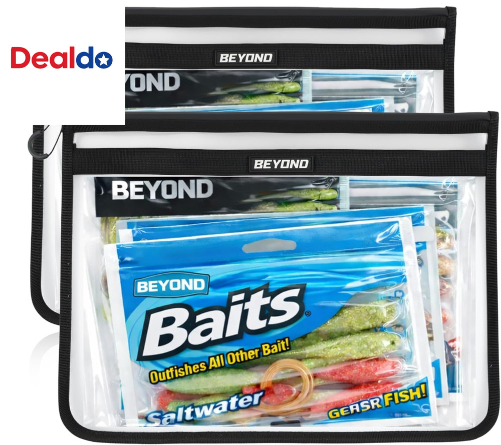Beyond Fishing Dryvault Tackle Storage Bag – Soft Plastic Bait Storage, Fishing