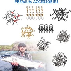 High-Strength Fishing Swivels Kit – 14 Types for Freshwater & Saltwater Fishing
