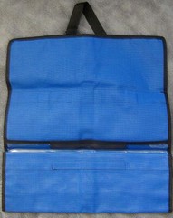 3 pocket Tackle Lure bag clear-mesh back for easy ID of lures and rinsing off