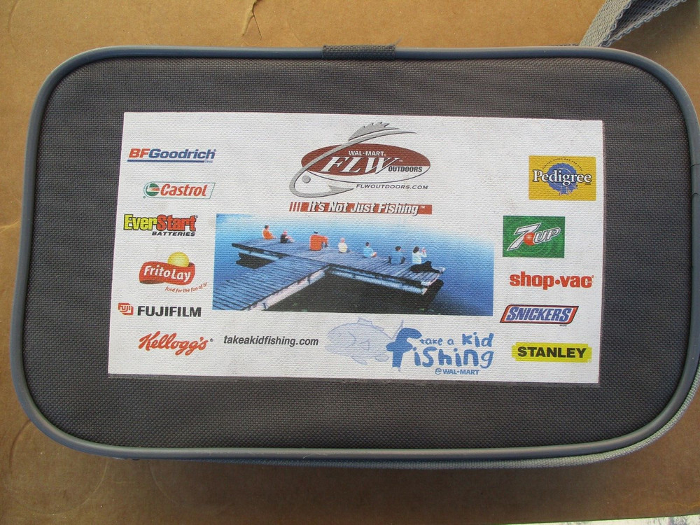 Small Tackle Box -Walmart FLW Outdoors, Take a Kid Fishing, Zipper, Probably NEW