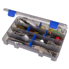 Tough Plastic Fishing Tackle and Bait Storage Box 11 Inches Long 2 Pack