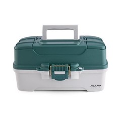 3-Tray Tackle Box W/ Adjustable Compartments Bait Hooks & Quick Access Storage