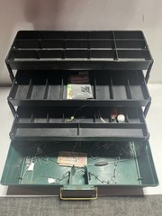 Vintage Green Rebel 600 Hard Plastic 3 Tray