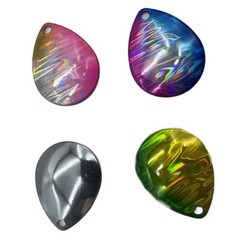 Fishing Lures Spinner for blades Kit 10pcs Copper UV Modified Colorful for