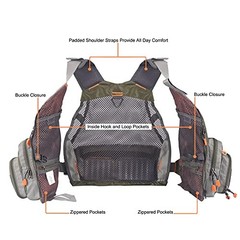 Maxcatch Fly Fishing Vest Pack for Men and Women Fly Fishing Mesh Vest