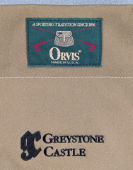 Vintage Orvis USA Greystone Castle Mesh Fishing Wading Shoulder Bag & Pouch Set