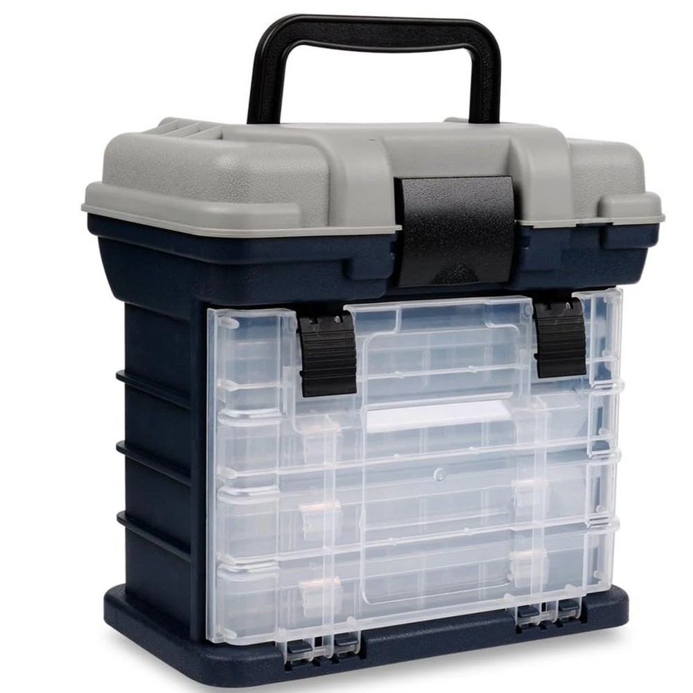 Portable Fishing Tackle Box Lure Accessory Storage Organizer Angling Gear Case