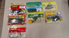 Vintage Plano 3-Tray Tackle Box Filled With Mixed Lures & Soft Bait Pack Lot
