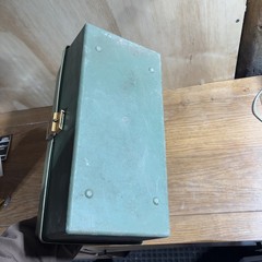 Vintage Plano 6300-N Fishing Tackle Box 3 Tray Green Used Good Condition