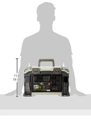 Plano Elite Series Ultimate Angled Tackle One Size, Graphite & Sandstone