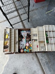 Vintage Fenwick Tackle Box 3.5 Wide Body. Comes With Everything In The Picture