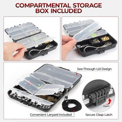 KastKing MadBite 182/265/400pc Complete Fishing Tackle Kit Bait Holder Pliers