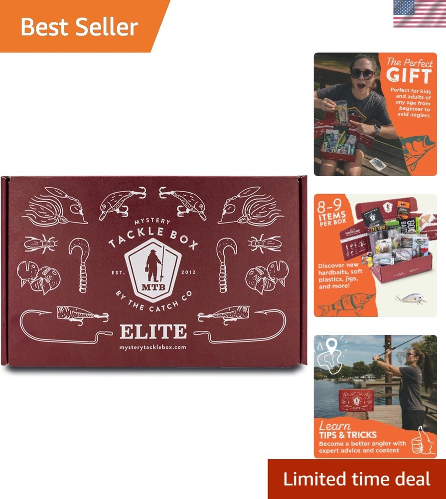 Elite 60-Piece Freshwater Fishing Kit: Bass, Catfish & Trout Lures Included