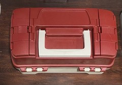 Plano 6201 One-Tray Tackle Box – Red/Gray – BRAND NEW
