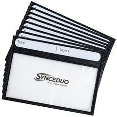 50pcs Soft Plastic Bait Bags 7″x5″ Reusable Storage with Label Strips for Fishin