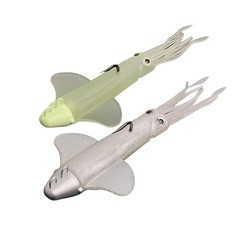 Squid Head Soft Lure 150g 22cm with Night Light Feature for Offshore Use